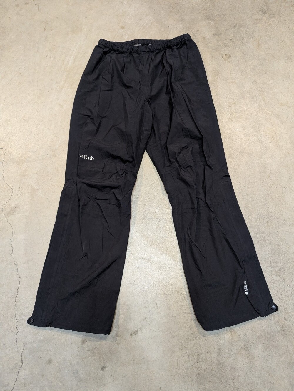 Rab Women's XS Black Lightweight Waterproof Pants